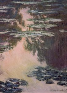 Waterlelies met Treurwilgen, 1907 door Claude Monet